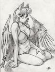 anthro biped bra breasts cleavage clothed clothing female horn panties pose sitting solo thong underwear wings bhawk friendship_is_magic hasbro my_little_pony mythology twilight_sparkle_(mlp) equid equine mammal mythological_creature mythological_equine winged_unicorn monochrome traditional_media_(artwork)