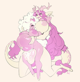 anthro anthro_on_anthro anthro_penetrated anthro_penetrating anthro_penetrating_anthro areola balls big_areola big_balls big_breasts big_nipples big_penis bodily_fluids breasts cum cum_in_vagina cum_inflation cum_inside female female_penetrated genital_fluids genitals gynomorph gynomorph/female gynomorph_penetrating gynomorph_penetrating_female hair huge_areola huge_balls huge_breasts huge_nipples huge_penis inflation intersex intersex/female intersex_penetrating intersex_penetrating_female nipples open_mouth open_smile penetration penile penile_penetration penis penis_in_vagina pink_body pink_hair pubes sex smile vaginal vaginal_penetration white_hair nedoiko mammal 2025 hi_res