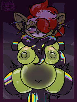 4_missing_limbs amputee bdsm belly big_breasts blush bodily_fluids bound breasts corruption crying cum cum_inflation cum_inside disability duo female forced genital_fluids genitals glistening green_body green_skin hair humanoid_pointy_ears inflation looking_pleasured missing_all_arms missing_all_legs missing_all_limbs missing_arm missing_leg missing_limb multicolored_hair navel nipples nude penetration pointy_ears quadruple_amputee red_hair sex shortstack smile tears tentacles vaginal vaginal_penetration vulva white_hair limetentacle alien goblin goo_creature humanoid hi_res