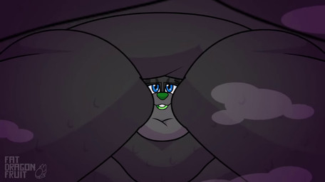 anthro big_cheeks black_eyewear black_glasses blobby blue_eyes buckteeth chubby_cheeks eyewear eyewear_only fat_rolls front_view glasses glasses_only green_mouth green_nose green_tongue grey_body gurgle_(sound_effect) huge_cheeks hyper_cheeks immobile looking_at_viewer male morbidly_obese morbidly_obese_anthro morbidly_obese_male nude nude_anthro nude_male obese obese_anthro obese_male open_mouth open_smile overweight overweight_anthro overweight_male smile smiling_at_viewer solo sunken_head teeth text tongue wearing_glasses weight_gain fatdragonfruit reathe_(character) lagomorph leporid mammal rabbit 2026 2d_animation animated artist_name cel_shading colored digital_media_(artwork) hi_res shaded short_playtime sound video
