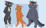 animal_genitalia anthro balls bodily_fluids genitals group male nude sheath tears tongue tongue_out trio young young_anthro conditional_dnp deadingdog warriors_(book_series) firestar_(warriors) graystripe_(warriors) ravenpaw_(warriors) domestic_cat felid feline felis mammal hi_res