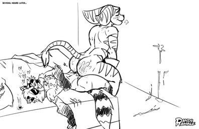 anal anal_penetration anthro bite_mark bodily_fluids cum cum_in_ass cum_inside cum_while_penetrated cumshot destroyed_bed duo ejaculation exhausted genital_fluids looking_pleasured male male/male on_bottom on_top penetration reverse_cowgirl_position sex size_difference spank_marks stripes randoramble guardians_of_the_galaxy marvel ratchet_and_clank sony_corporation sony_interactive_entertainment ratchet_(ratchet_and_clank) rocket_raccoon lombax mammal procyonid raccoon hi_res monochrome