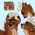 ambiguous_gender angry anthro feral frown happy smile solo frillious rudolph_the_red-nosed_reindeer:_the_movie zoey_(rudolph) deer mammal new_world_deer reindeer 1998 1:1 digital_drawing_(artwork) digital_media_(artwork)