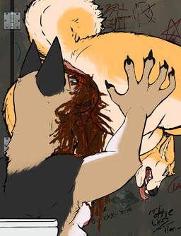 anal anal_fingering balls bathroom bathroom_sex bathroom_wall coprophilic_intercourse duo eating eating_feces face_in_anus face_in_ass feces feces_in_mouth feces_on_body feces_on_butt feces_on_face fingering genitals graffiti graffiti_on_wall male male/male muzzle_in_anus oral pooping pooping_on_another pooping_on_partner public_restroom restroom_stall rimming scatplay sex snout_fuck swallowing_feces yonnixart helios_(helioshusky) ryan_(ry_the_shep) canid canine canis domestic_dog german_shepherd herding_dog husky mammal nordic_sled_dog pastoral_dog spitz absurd_res hi_res