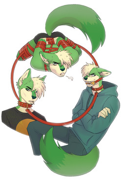 angry anthro arms_tied bdsm bondage bone_gag bottomwear bound clothed clothing collar crossed_arms fur gag gagged green_body green_fur hands_behind_back hoodie leash leashed_collar leashed_male legs_tied looking_back lying male male_anthro on_front pants ribbon_bondage ribbons shirt simple_background solo spiked_collar spikes topwear underwear underwear_only white_background white_body mrbarx canid canine fox mammal hi_res