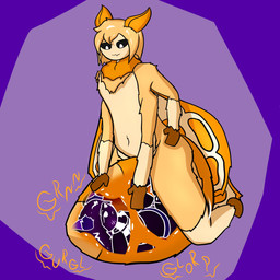 abdomen_vore ambiguous_gender anthro arm_support arthropod_abdomen blush chest_tuft duo fur inner_ear_fluff insect_wings lepidopteran_wings lying on_back orange_body orange_fur scarf sitting smile sound_effects tuft unimpressed unusual_vore vore wings detrevni avery_(detrevni) invertness_(detrevni) animal_humanoid arthropod canid canid_humanoid canine canine_humanoid fox_humanoid humanoid insect lepidopteran mammal mammal_humanoid hi_res
