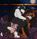 abdominal_bulge anal anal_orgasm anal_penetration animal_genitalia animal_penis anthro bodily_fluids breast_squeeze breastfeeding breastfeeding_during_sex breastmilk breasts canine_genitalia canine_penis cum cum_in_ass cum_inside cum_on_body cum_on_breasts cum_on_chest cum_on_penis drooling ear_piercing ejaculation erect_nipples eyebrow_piercing facial_piercing feet furgonomics genital_fluids genital_piercing genitals hands-free hindpaw intersex intersex/male intersex_penetrating knot knot_root knotted_penis knotting lip_piercing lying male maleherm maleherm/male maleherm_penetrating nipple_fetish nipple_piercing nipple_play nipples nose_piercing on_back orgasm pawpads paws penetration penile penile_penetration penis penis_piercing piercing riding saliva squeezing tail tongue tongue_out wrist_grab yonnixart hertz_loveshock_(yonnixart) moon_(selenianskye) canid canine canis domestic_dog mammal mastiff molosser rottweiler absurd_res hi_res maleherm_(lore) nonbinary_(lore)
