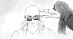 accessory anthro bald clothing duo eyes_closed eyewear female female_on_human flower flower_in_hair hair hair_accessory head_lick human_on_anthro interspecies jacket licking long_hair long_snout male male/female male_on_anthro open_mouth plant scar sharp_teeth snout sunglasses teeth tongue tongue_out topwear bflyswatter cavemanon_studios i_wani_hug_that_gator wolfenstein inco_(iwhtg) lunara_(iwhtg) bambiraptor dinosaur dromaeosaurid human mammal prehistoric_species reptile scalie theropod 2024 black_and_white hi_res monochrome sketch