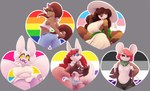 accessory anthro asexual_pride_colors athletic athletic_anthro athletic_male bandanna belly big_breasts bird_skull bisexual_pride_colors black_nose blue_eyes bottomwear breasts brown_body brown_fur brown_hair brown_nose bulge butt cheek_tuft clothed clothing countershade_face countershade_torso countershading crop_top curled_hair cutoffs denim denim_bottomwear denim_clothing dress eyebrows eyelashes eyewear eyewear_on_head facial_tuft female fluffy fluffy_tail freckles fur gesture glasses green_eyes hair hair_accessory hairclip half-closed_eyes hand_heart hands_behind_back hands_together hat headgear headwear heart_eyes heart_symbol hotpants huge_breasts jacket jeans jewelry kerchief lgbt_pride long_ears long_fangs long_hair looking_back looking_down male markings membrane_(anatomy) membranous_wings midriff narrowed_eyes navel necklace nonbinary_pride_colors one_eye_closed open_mouth open_smile pants pink_hair pink_nose ponytail pride_color_background pride_colors pride_heart purple_eyes rainbow_pride_colors rainbow_symbol rear_view red_hair ribbons scarf shirt short_dress shorts simple_background six-stripe_rainbow_pride_colors slightly_chubby slightly_chubby_anthro slightly_chubby_female smile solo standing striped_markings striped_tail stripes sunglasses sunglasses_on_head tail tail_markings thick_eyebrows thick_thighs topwear transgender_pride_colors tuft white_body white_fur wings yellow_eyes twistedlilheart eli_(twistedlilheart) felix_(twistedlilheart) misha_(twistedlilheart) molo_(twistedlilheart) serina_(twistedlilheart) bat canid canine equid equine fox horse mammal mouse murid murine procyonid raccoon rodent 2022 hi_res multiple_images portrait three-quarter_portrait trans_(lore) trans_woman_(lore)