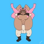 anthro areola balls big_balls big_breasts big_penis breasts brown_body brown_fur butt duo eye_roll feet female floppy_ears full_nelson fur genitals hindpaw male male/female nipples paws penetration penis pink_areola pink_nipples pink_nose pussy smile thick_thighs vaginal vaginal_penetration dirkstridoritos nintendo pokemon bonnie_(dirkstridoritos) logan_(spiderboyreal) domestic_cat felid feline felis generation_4_pokemon lopunny mammal munchkin_cat pokemon_(species) shiny_pokemon siamese 1:1 hi_res