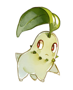 ambiguous_gender feral green_body leaf looking_away red_eyes simple_background small_tail solo tail white_background bluekomadori nintendo pokemon chikorita generation_2_pokemon pokemon_(species) 2015 digital_media_(artwork) digital_painting_(artwork) hi_res painting_(artwork)