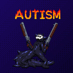 anthro autism gun male ranged_weapon shotgun solo weapon aromishedreamer changed_(video_game) puro puro_(changed) goo_creature living_latex 1:1 digital_media_(artwork) hi_res meme pixel_(artwork)