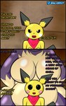 al_gx anthro anthrofied big_breasts big_butt big_dom_small_sub bodily_fluids breasts butt cave comic curvy_figure dialogue digital_media_(artwork) dominant dominant_female duo english_text female fur generation_2_pokemon generation_4_pokemon hi_res huge_breasts huge_butt larger_female male male/female mammal mature_female mephitid nintendo overweight overweight_anthro overweight_female pichu pokemon pokemon_(species) pokemon_mystery_dungeon pokemorph purple_body size_difference skunk skuntank smaller_male smelly sniffing spike_chunsoft story story_in_description sweat sweatdrop text tongue tongue_out voluptuous wide_hips yellow_body