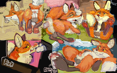 4_toes anal anal_penetration animal_genitalia anus arms_bent backsack balls bestiality bodily_fluids cum cum_in_mouth cum_inside cum_on_snout detailed_background disembodied_penis feet fellatio feral feral_penetrated foot_fetish foot_play genital_fluids genitals human_on_feral human_penetrating human_penetrating_feral interspecies male male/male oral pawpads penetration penile penis penis_in_mouth penis_tip raised_tail sex sheath solo tail text toes whiskers guddlegump dreamworks the_wild_robot fink_(the_wild_robot) canid canine fox human mammal 2026 absurd_res artist_name digital_drawing_(artwork) digital_media_(artwork) hi_res multiple_scenes