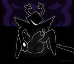 afterimage antlers arm_on_knee aroused aroused_male aroused_smile balls big_balls big_penis black_body dark_fountain foreskin genitals glans half-erect hand_on_ground hole_(anatomy) horn huge_balls huge_penis humanoid_genitalia humanoid_penis male melee_weapon musk musk_clouds penis presenting presenting_balls presenting_penis seductive sitting smile solo spread_legs spreading sword weapon pincoosh deltarune undertale_(series) roaring_knight humanoid shadow_creature digital_media_(artwork) signature