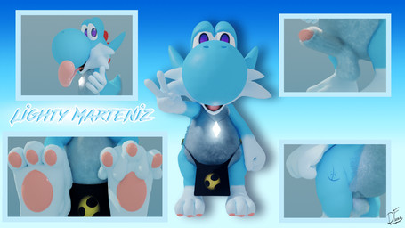 anthro balls erection feet flaccid foreskin genitals male non-mammal_balls penis soles solo digimonforever mario_bros nintendo lighty_marteniz cyan_yoshi furred_yoshi yoshi 2020 3d_(artwork) dated digital_media_(artwork) signature slideshow
