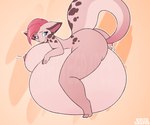 anthro belly bloated bodily_fluids cum cum_inflation cum_inside female genital_fluids impregnation inflation solo vesperago whitegrapes mythology bat dragon hybrid mammal mythological_creature mythological_scalie scalie hi_res