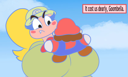 anal anal_penetration ass_up big_breasts breast_squish breasts breasts_frottage butt duo erect_nipples fellatio female genitals male male/female moving nipples not_furry not_furry_focus nude oral penetration penile penis sex simple_background sky solo squish sound_warning startlin mario_bros nintendo paper_mario rangugamer super-jueves bombette goombella mario bob-omb goomba human humanoid mammal 2d_animation absurd_res animated hi_res long_playtime sound webm