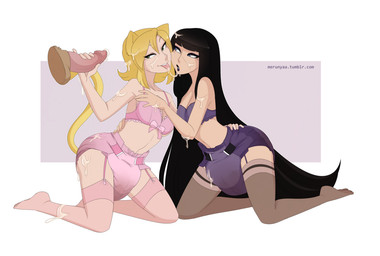 black_hair blonde_hair bodily_fluids bottomwear bow_bra bra breasts clothed clothing cum diaper disembodied_penis erection feces female genital_fluids genitals group hair hand_on_diaper handjob lipstick long_hair makeup male partially_clothed penile penis scatplay sex soiled_diaper soiling tongue touching_diaper unclean_diaper underwear used_diaper merunyaa beth_(merunyaa) lisa_(feline_humanoid) animal_humanoid cat_humanoid felid felid_humanoid feline feline_humanoid human humanoid mammal mammal_humanoid digital_media_(artwork) source_request trans_(lore) trans_woman_(lore)
