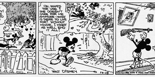 4_fingers anthro bodily_fluids bottomwear clothing dialogue feral fingers flower flying_sweatdrops footwear gloves group handwear hat headgear headwear heart_symbol male musical_note musical_symbol pants plant sad shoes sitting suicidal_ideation sweat sweatdrop symbol tail text floyd_gottfredson hardie_gramatky disney public_domain mickey_mouse avian bird domestic_cat felid feline felis mammal mouse murid murine rodent sciurid tree_squirrel 1930 20th_century absurd_res ancient_art comic dated english_text hi_res monochrome signature