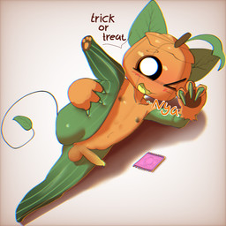 3_fingers anthro balls blush condom condom_wrapper erection fingers food for_a_head fruit genitals humanoid_genitalia humanoid_penis looking_at_viewer male nipples nude nya one_eye_closed penis plant presenting pumpkin pumpkin_head raised_leg sexual_barrier_device simple_background smile solo text wink winking_at_viewer young young_anthro young_male nakiash blushcrunch_studio dandy's_world roblox gourdy_holloway humanoid object_head toon_(dandy's_world) 1:1 colored english_text