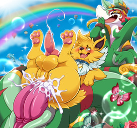 2_penises 3_toes aircraft anal anal_penetration balloon balls big_balls blush bodily_fluids brown_eyes bubble butt cloud collar cum cum_in_ass cum_inside cum_on_butt cum_on_penis cum_string cumshot dominant double_penetration duo ejaculation eye_roll eyes_closed feet feral flower fur genital_fluids genitals gold_(metal) hot_air_balloon inflatable larger_dom lightning_bolt looking_pleasured lying male male/male male_penetrated male_penetrating male_penetrating_male multi_genitalia multi_penis on_back open_mouth paired_penetration pawpads paws penetration penile penile_penetration penis penis_in_ass plant rainbow rose_(flower) sea sex size_difference sparkles toes vehicle vines water yellow_body yellow_fur augury_(artist) nintendo pokemon affable_(affablesinger6) jolt_(wm149) arthropod butterfly eeveelution finizen generation_1_pokemon generation_5_pokemon generation_6_pokemon generation_9_pokemon insect jolteon lepidopteran meadow_vivillon meowth pokemon_(species) reptile scalie serperior snake vivillon absurd_res hi_res