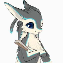 4_ears ambiguous_anthro ambiguous_gender anthro black_sclera blue_eyes blue_markings chest_tuft crossed_arms facial_tuft fan_(object) feather_markings feather_tuft feathers glistening glistening_eyes grey_background grey_body grey_ears grey_feathers grey_wings head_tuft holding_object looking_at_viewer markings multi_ear multicolored_body multicolored_feathers multicolored_wings noseless one_eye_closed open_mouth open_smile pink_mouth pupils sensu simple_background smile smiling_at_viewer snout solo tan_body tan_feathers tan_inner_ear tan_wings text three-quarter_view tuft wing_markings winged_arms wings wink winking_at_viewer haimood avali avian 1:1 2022 artist_name chinese_description digital_media_(artwork) half-length_portrait hi_res portrait shaded