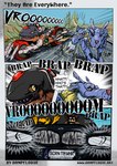 car dialogue group humor racing speed speedlines tailgating text vehicle loque bandai_namco bmw digimon digimon_adventure: initial_d taichi_kamiya digimon_(species) machmon metalgarurumon comic german_text hi_res translated