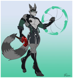 5_toes abs anthro athletic athletic_anthro athletic_male big_muscles big_pecs bolas border bulge cane clothed clothing dark_body dark_fur feet footwear fur furry_tail gem gloves green_eyes grey_body grey_fur grey_hair hair handwear male mask muscular nipples pecs pose pubes ruby_(gem) simple_background skimpy smile socks solo suit tail toes weapon white_border rxq sly_cooper_(series) sony_corporation sony_interactive_entertainment sucker_punch_productions thaddeus_winslow_cooper_iii mammal procyonid raccoon 2024 dated hi_res pinup signature