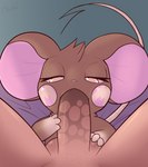 anthro anthro_penetrated duo faceless_character faceless_male fellatio female female_focus female_on_human female_penetrated first_person_view genitals human_on_anthro human_penetrating human_penetrating_anthro interspecies larger_male male male/female male_on_anthro male_penetrating male_penetrating_female oral penetration penile penis sex simple_background size_difference smaller_female smaller_penetrated solo_focus milachu92 milachu human mammal mouse murid murine rodent absurd_res hi_res