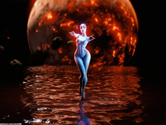 areola blue_body blue_skin breasts feet female navel nipples not_furry nude planet solo text ventral_groove water wide_hips jackgb bioware electronic_arts mass_effect samara alien alien_humanoid asari humanoid 2026 3d_(artwork) 4:3 absurd_res digital_media_(artwork) hi_res url