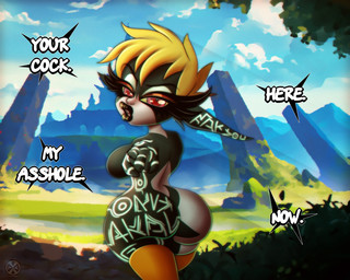 anal_only angry big_breasts black_lips black_lipstick blonde_hair body_writing breasts clothing command dialogue easter_egg eyelash_fetish eyelashes female female_humanoid forest forest_background gesture hair hand_gesture holidays legwear legwear_only lips lipstick long_ears long_eyelashes looking_at_viewer looking_back looking_back_at_viewer makeup markings meadow mostly_nude multicolored_body multicolored_skin nature nature_background not_furry nude outside plant pointing pointing_at_viewer red_eyes shortstack shortstack_female solo standing stockings stockings_only talking_to_viewer text thick_eyelashes thick_lips tree wide_hips writing_on_butt vrabo easter nintendo the_legend_of_zelda twilight_princess midna humanoid imp twili 2022 5:4 digital_media_(artwork) english_text hi_res