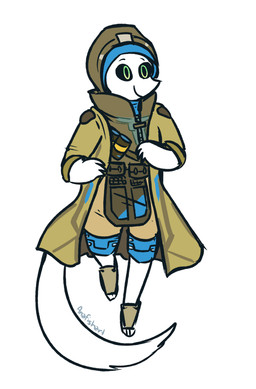 anthro clothed clothing coat cosplay fully_clothed green_sclera male simple_background solo tail topwear anamatronicfish blizzard_entertainment mythology overwatch apollo_caelum alien dragon mythological_creature mythological_scalie scalie digital_media_(artwork) hi_res