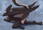 2018 animal_genitalia butt cloaca dragon female feral fur furred_dragon furred_scalie genitals looking_at_viewer looking_back mythological_creature mythological_scalie mythology nude pinup pose presenting presenting_cloaca presenting_hindquarters scalie solo spreading stardragon102 tail vertical_cloaca whiro wings