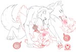 5_fingers abdominal_bulge animal_genitalia animal_penis anthro anthro_on_anthro anthro_penetrated anthro_penetrating anthro_penetrating_anthro areola blush breasts canine_genitalia canine_penis claws cutaway digitigrade dominant dominant_anthro dominant_male duo eyes_closed female female_anthro female_penetrated fingers from_front_position fur genitals impregnation kissing knot knotting lying male male/female male_anthro male_penetrating male_penetrating_female missionary_position multiple_ova navel nipples nude nude_anthro nude_female nude_male on_back open_mouth ovum ovum_with_heart pawpads penetration penile penile_penetration penis penis_in_vagina sex sharp_teeth simple_background sperm_cell tail teeth toe_claws tongue tongue_out vaginal vaginal_penetration white_background x-ray_view runicvixen raven_(runicvixen) canid canine canis fox mammal wolf digital_media_(artwork) hi_res