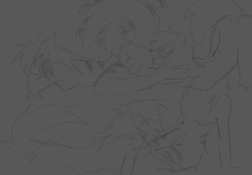 alternative_fashion anal anthro arched_back blush breasts duo emo female female/female genitals gynomorph intersex intersex/female oral paws penis raised_tail rimming scene_haircut sex tail kitty_soda lola_(kitty_soda) canid canine domestic_cat felid feline felis mammal hi_res trans_(lore) trans_woman_(lore)