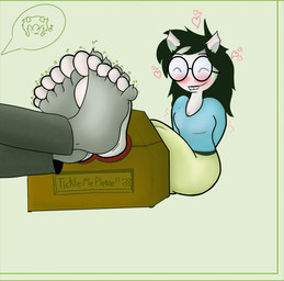 ^w^ barefoot between_toes bite biting_lip black_hair blush buckteeth curling_toes digit_ring duo entwined_toes eyewear feet feet_on_feet female female/female foot_fetish foot_focus foot_play foot_rub footsie glasses grey_body grey_feet grey_skin hair heart_symbol horn humanoid_feet jewelry looking_pleasured plantigrade pointy_ears prick_ears restrained restrained_arms restrained_feet restraints ring simple_background smile smiling_at_another smiling_at_each_other stocks teasing_feet teeth toe_play toe_ring toe_wiggle toes touching_foot wearing_glasses card123board homestuck ms_paint_adventures jade_harley nepeta_leijon alien alien_humanoid animal_humanoid canid canid_humanoid canine canine_humanoid dog_humanoid felid felid_humanoid humanoid mammal mammal_humanoid troll_(homestuck) hi_res