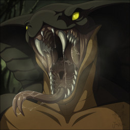 anthro apode black_border bodily_fluids border close-up creepy_face creepy_smile drooling drooling_tongue fangs forked_tongue legless male mouth_shot open_mouth oral oral_vore predators saliva saliva_on_tongue scary serpentine serpentine_vore sharp_teeth slobbing smile soft_vore solo teeth teeth_showing throat tongue vore jaggal cobra draconcopode naga reptile scalie snake 1:1 hi_res