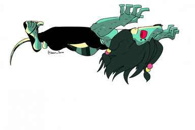 5_toes animal_behavior anthro big_feet blep bottomwear braided_pigtails clothed clothed_anthro clothed_male clothing colored_nails colored_toenails facial_hair feet flip_flops footwear goatee hair humanoid_feet long_hair looking_at_viewer male muscular muscular_anthro muscular_male nails oversized_bottomwear oversized_clothing oversized_pants pants plantigrade sandals shirt shoes simple_background solo tank_top toenails toes tongue tongue_out topwear upside_down white_void bacon_sama bacon_(bacon_sama) gecko lizard reptile scalie hi_res