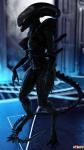 3d_(artwork) 4_toes 4k 6_claws 6_fingers 9:16 absurd_res alien alien_(franchise) alien_humanoid atsukosfm_(artist) big_breasts big_butt big_head biped black_body black_exoskeleton blurred_background bodily_fluids breasts butt claws digital_media_(artwork) digitigrade exoskeleton eyeless feet female fingers front_view full-length_portrait genitals gigeresque_(genre) glistening glistening_body hi_res high-angle_view humanoid inverted_nipples monotone_body monotone_exoskeleton nipples noseless not_furry open_mouth portrait pussy saliva saliva_string sharp_teeth solo standing tail tail_ridge teeth toes tongue weapon_tail xenomorph