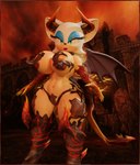 anthro armor breasts female fire horn solo spade_tail tail unconvincing_armor wings kabalmystic_(artist) tailsltx dead_or_alive_(series) sega sonic_the_hedgehog_(series) rouge_the_bat bat demon mammal succubus 3d_(artwork) absurd_res digital_media_(artwork) hi_res unfinished