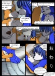 anthro bed black_nose blue_body blue_eyes blue_fur blue_hair breasts canid canine canon_couple comic cuddling dialogue duo ellipsis embrace english_text eyes_closed female fox fox_mccloud fur furniture green_eyes hair heart_symbol hi_res inside intimate kissing krystal_(star_fox) love lying male male/female mammal moltsi multicolored_body multicolored_fur nintendo nude on_back on_bed on_top orange_body orange_fur pillow_talk romantic romantic_ambiance romantic_couple side_boob sleeping smile sound_effects star_fox telepathy text tongue two_tone_body two_tone_fur under_covers white_body white_fur