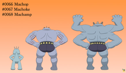 ambiguous_gender blue_body butt gradient_background group logo multi_arm multi_limb muscular muscular_humanoid rear_view simple_background text trio pichu90 nintendo pokemon generation_1_pokemon humanoid machamp machoke machop pokemon_(species) absurd_res artist_logo english_text hi_res
