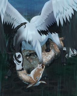 animal_genitalia animal_penis balls bite black_balls black_penis duo equine_genitalia equine_penis erection feral feral_on_feral flared_penis frottage genitals love_bite lying male male/male mane on_back outside penile penis penises_touching raining sex spread_wings touching_penis water wings jaribka mythology carbine_the_pegasus skugga_(skuggamul) draft_mule equid equine horse hybrid mammal mule mythological_creature mythological_equine pegasus 2025 hi_res