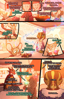 bacon branded dialogue fantasy food market meat music musical_note musical_symbol slave symbol text fek mythology the_sparks_of_daybreak fekkri_talot amphibian animal_humanoid catfolk dragon dragon_humanoid frog human humanoid mammal mythological_creature mythological_scalie scalie absurd_res comic english_text hi_res