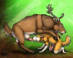 all_fours animal_genitalia animal_penis anthro anthro_on_feral anthro_penetrated antlers balls bestiality big_dom_small_sub bodily_fluids brown_body brown_fur canine_genitalia canine_penis cervine_genitalia cervine_penis claws cloven_hooves cum cum_in_mouth cum_inside dewclaw_hooves digitigrade dominant duo erection face_fucking face_mounting fellatio feral feral_penetrating feral_penetrating_anthro forced forced_oral fur genital_fluids genitals hooves horn interspecies irrumatio knot male male/male male_on_feral male_penetrated male_penetrating male_penetrating_male nude oral oral_penetration orgasm penetration penile penis servicing_from_below sex side_view size_difference thick_penis tongue tongue_out unguligrade x-kid helios_husky canid canine canis deer domestic_dog husky mammal new_world_deer nordic_sled_dog reindeer spitz digital_media_(artwork)