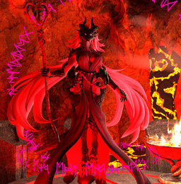 anthro clothing female hair horn looking_at_viewer solo tail monkete petruz_(modeler) european_mythology mythology agape_(petruz) dragon mythological_creature mythological_scalie scalie western_dragon hi_res