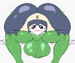 69_position anthro balls big_balls big_butt big_penis blush bodily_fluids butt clothing duo erection fellatio genital_fluids genitals headgear headwear huge_balls huge_butt huge_penis hyper laying_on_top male male/male male_penetrated male_penetrating male_penetrating_male oral oral_penetration penetration penile penis sex simple_background text thick_thighs wide_hips gaze_(artist) sgt._frog keroro tamama alien amphibian frog keronian absurd_res digital_media_(artwork) hi_res