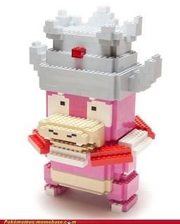 ambiguous_gender lego_brick pink_body real sculpture simple_background solo white_background unknown_artist lego nintendo pokemon aquatic generation_1_pokemon generation_2_pokemon pokemon_(species) shellder shellder_(slowking) slowking grandfathered_content photography_(artwork) sculpture_(artwork) traditional_media_(artwork) watermark
