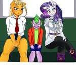 anthro breasts female group horn inside_train male male/female train trio vehicle lazulito friendship_is_magic hasbro my_little_pony mythology 00284_(character) rarity_(mlp) spike_(mlp) dragon earth_pony equid equine horse mammal mythological_creature mythological_equine mythological_scalie pony scalie unicorn